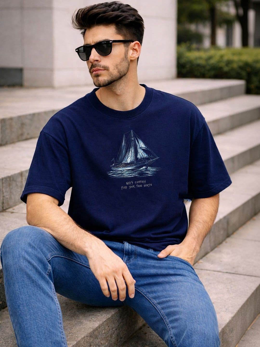 R.Code by The Roadster Life Co. Men Printed T-shirt - view 1