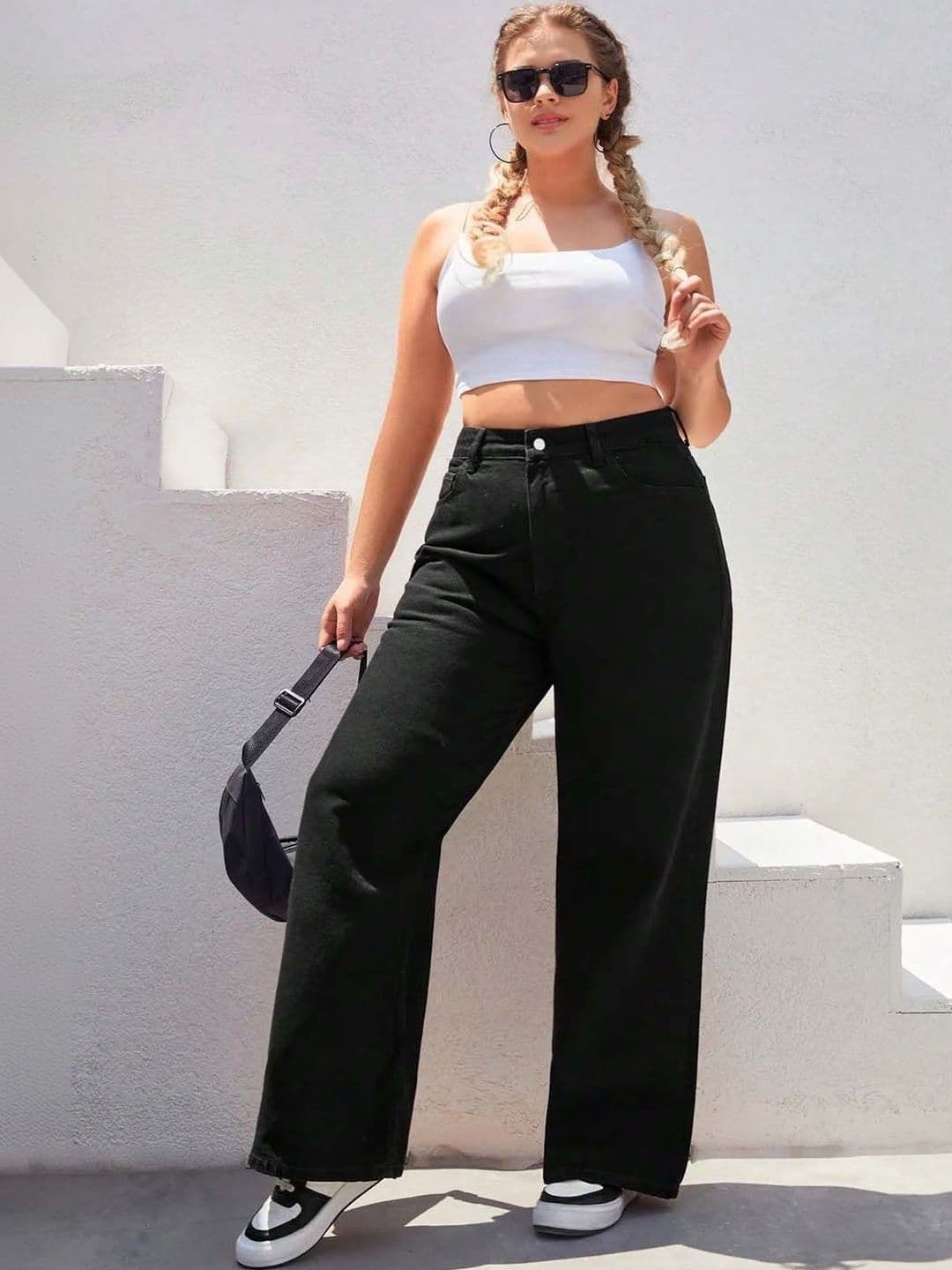 Stylecast X Kotty Women Contemporary Wide Fit Denim Jeans - view 1