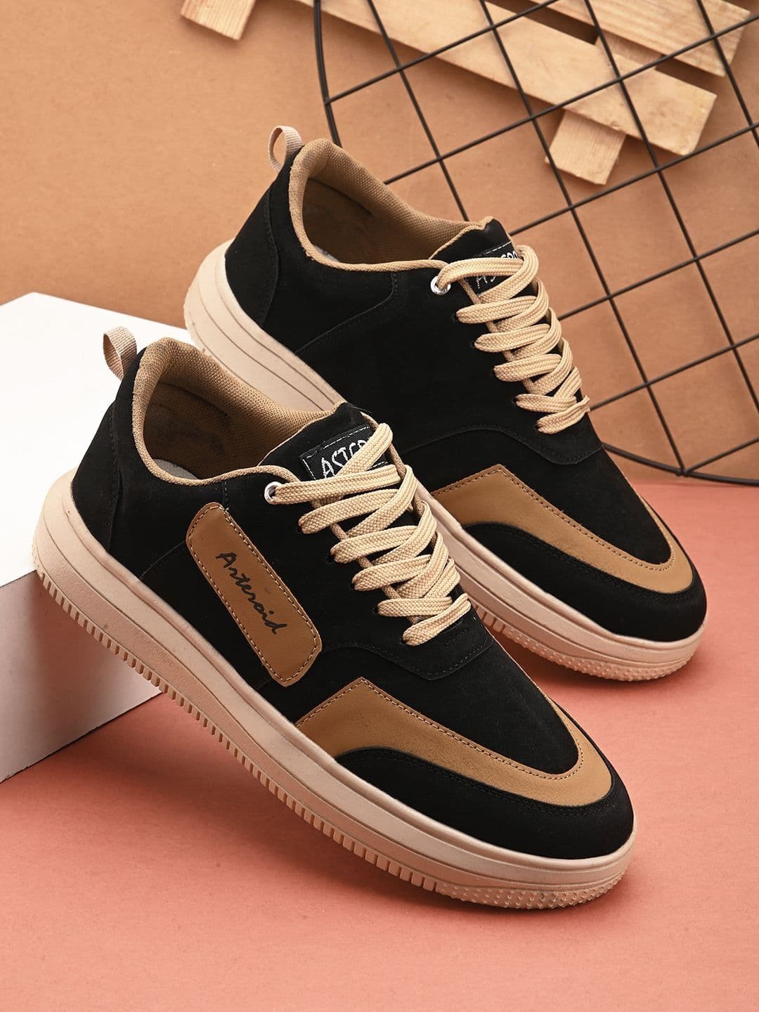 ASTEROID Men Suede Walking Non-Marking Shoes - view 1