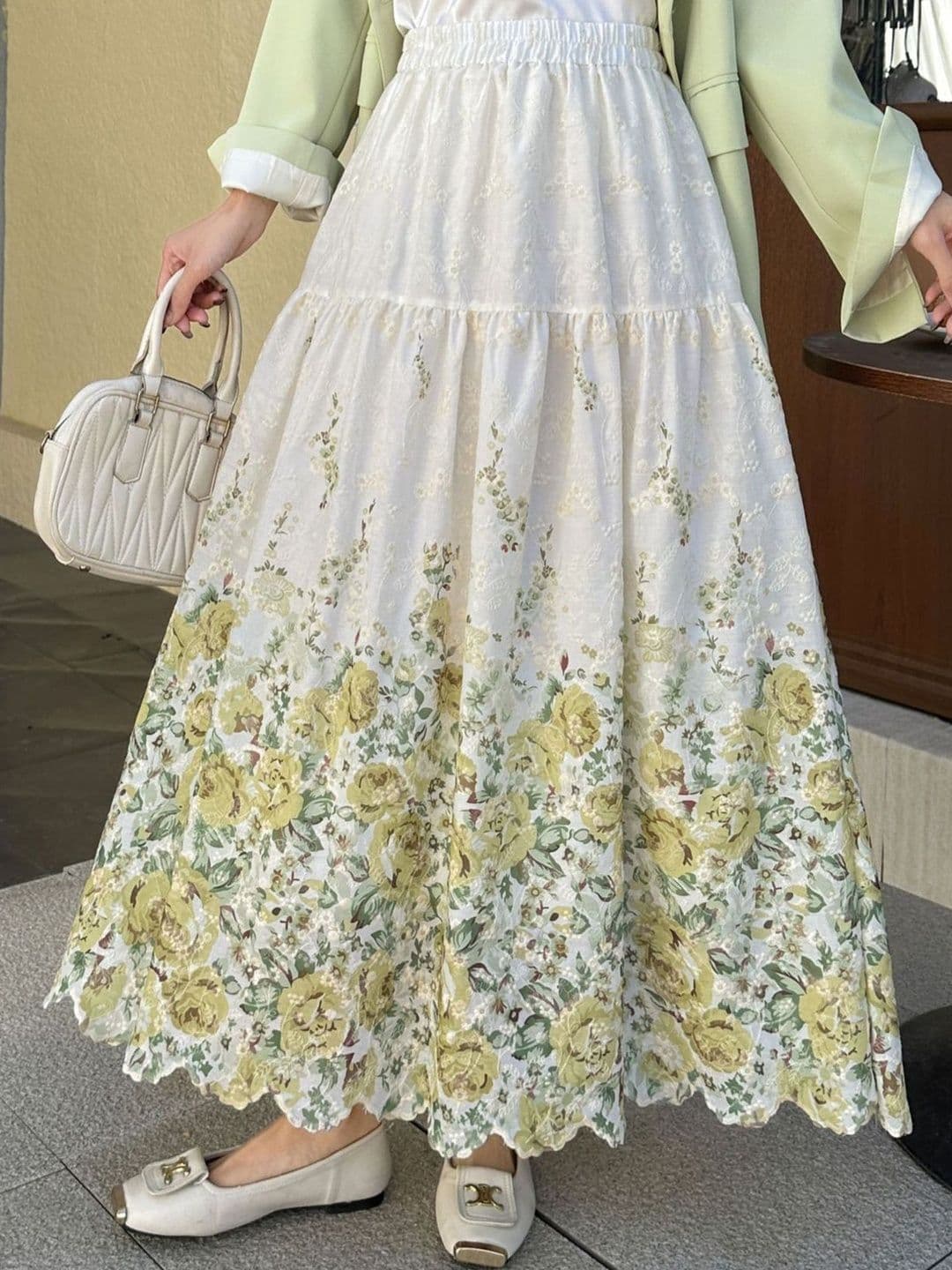 StyleCast x Revolte Women Floral Maxi Tiered Skirt - view 1