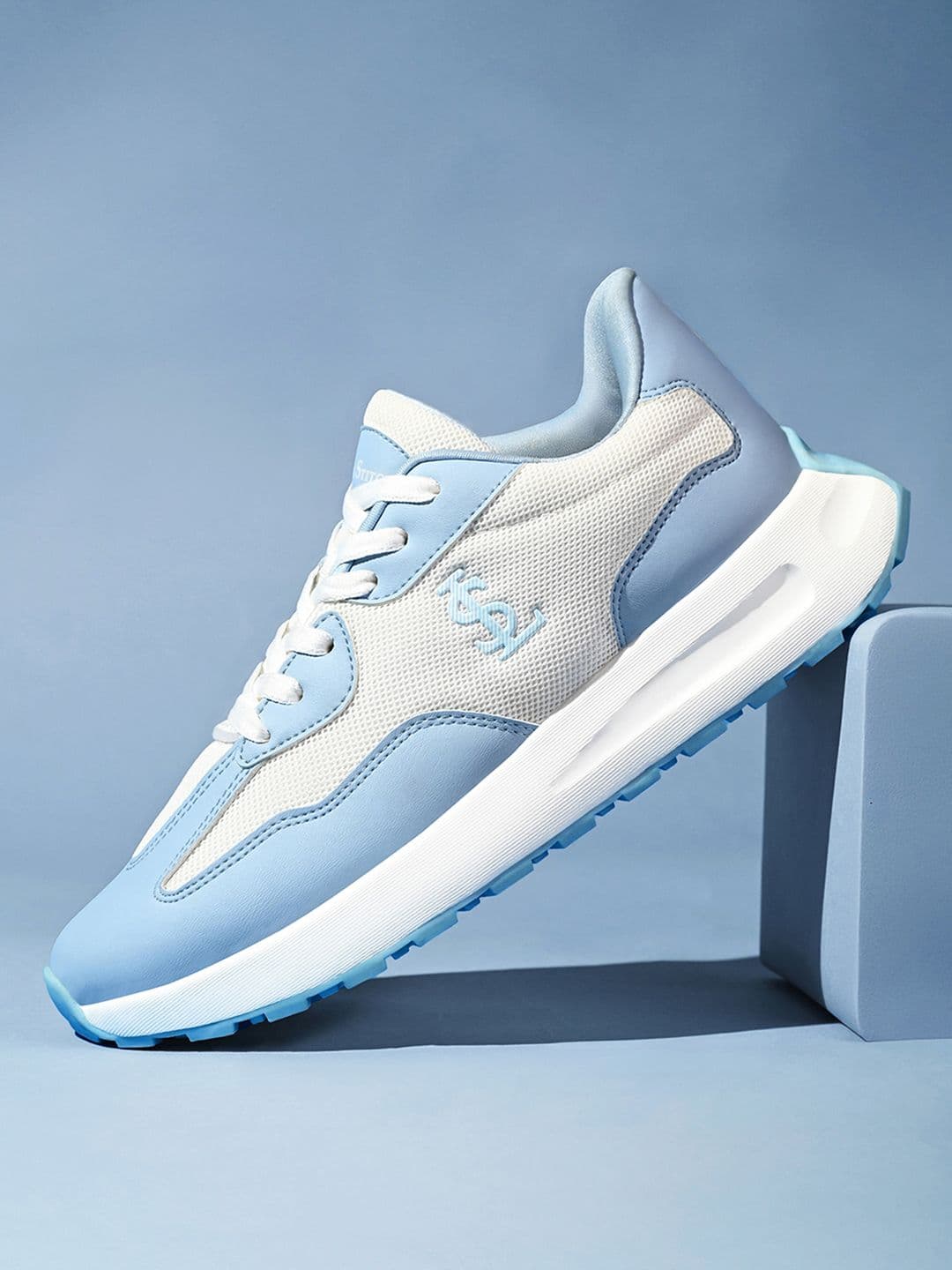 LOUIS STITCH Women's Frost Blue Sport Lace-Up Casual Athleisure Shoes - view 1