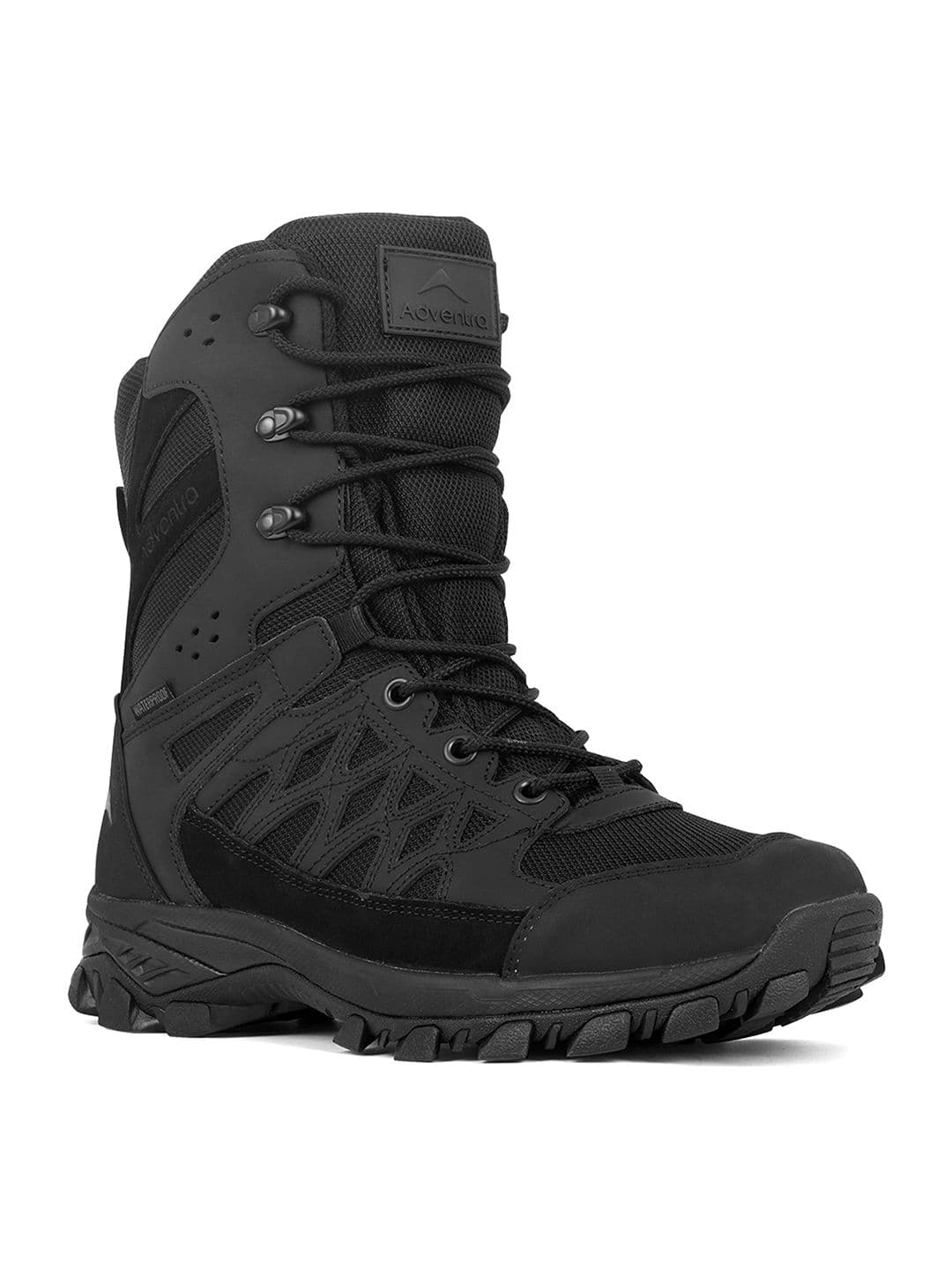 Adventra Sports Adventra Men Black High-Top Hiking Shoes with Cushioned Comfort & Superior Grip (WH1108) - view 1