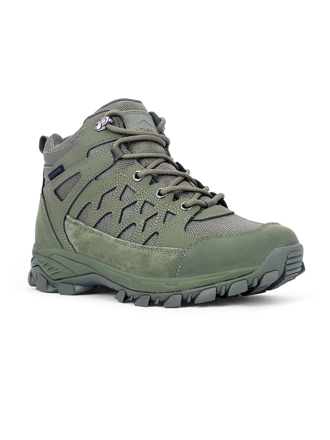Adventra Sports Adventra Men Green Mid-Top Hiking Shoes with Cushioned Comfort & Superior Grip (WH1107) - view 1