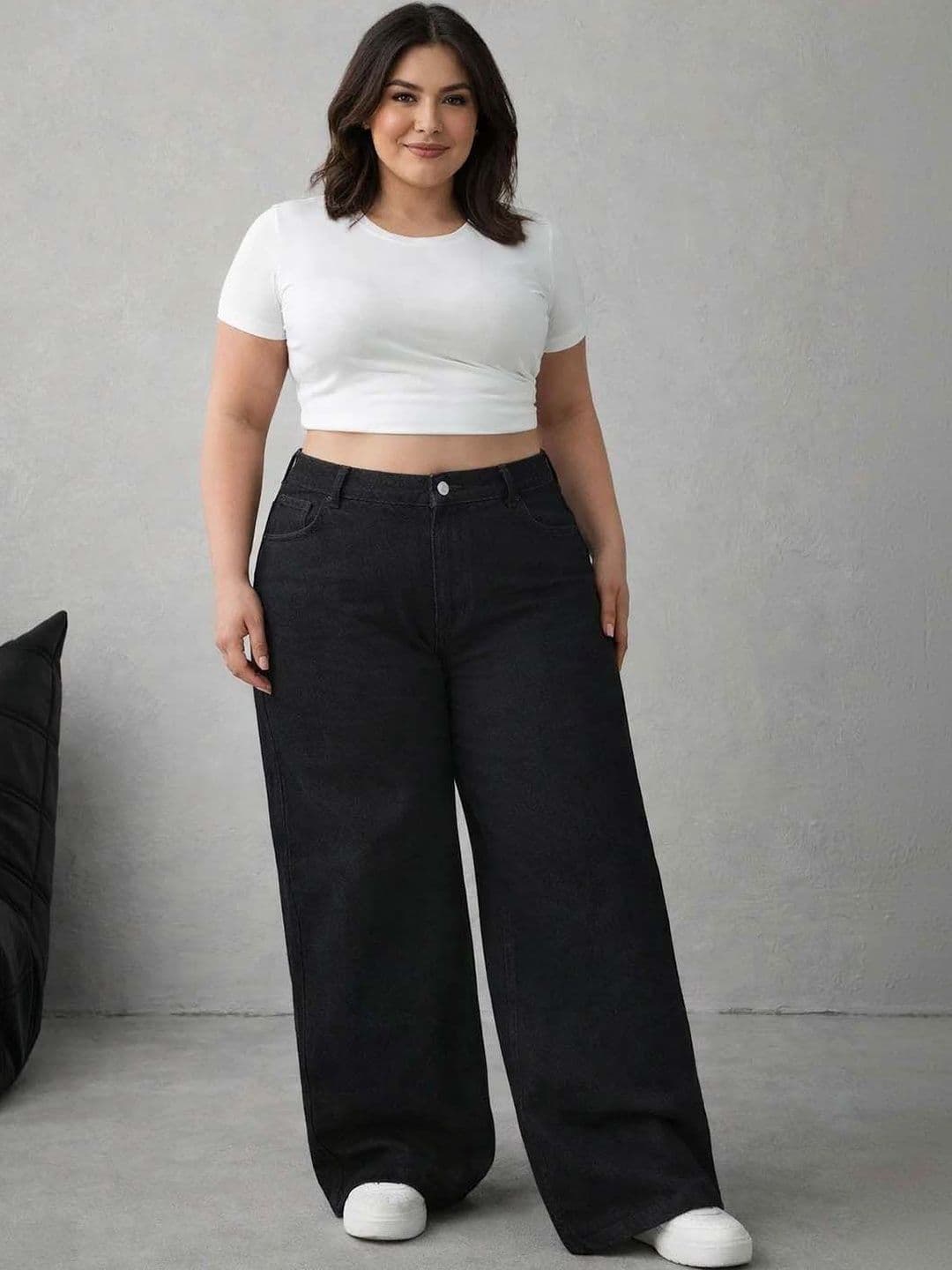 Stylecast X Kotty Women Trendy Straight Wide Fit Everyday Jeans - view 1