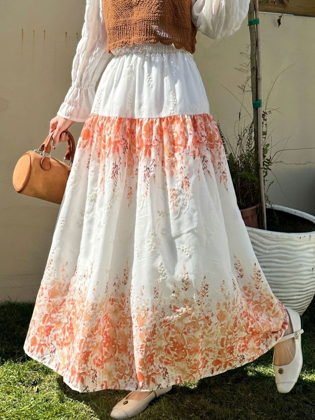 StyleCast x Revolte Women Ombre Maxi Tiered Skirt - view 1