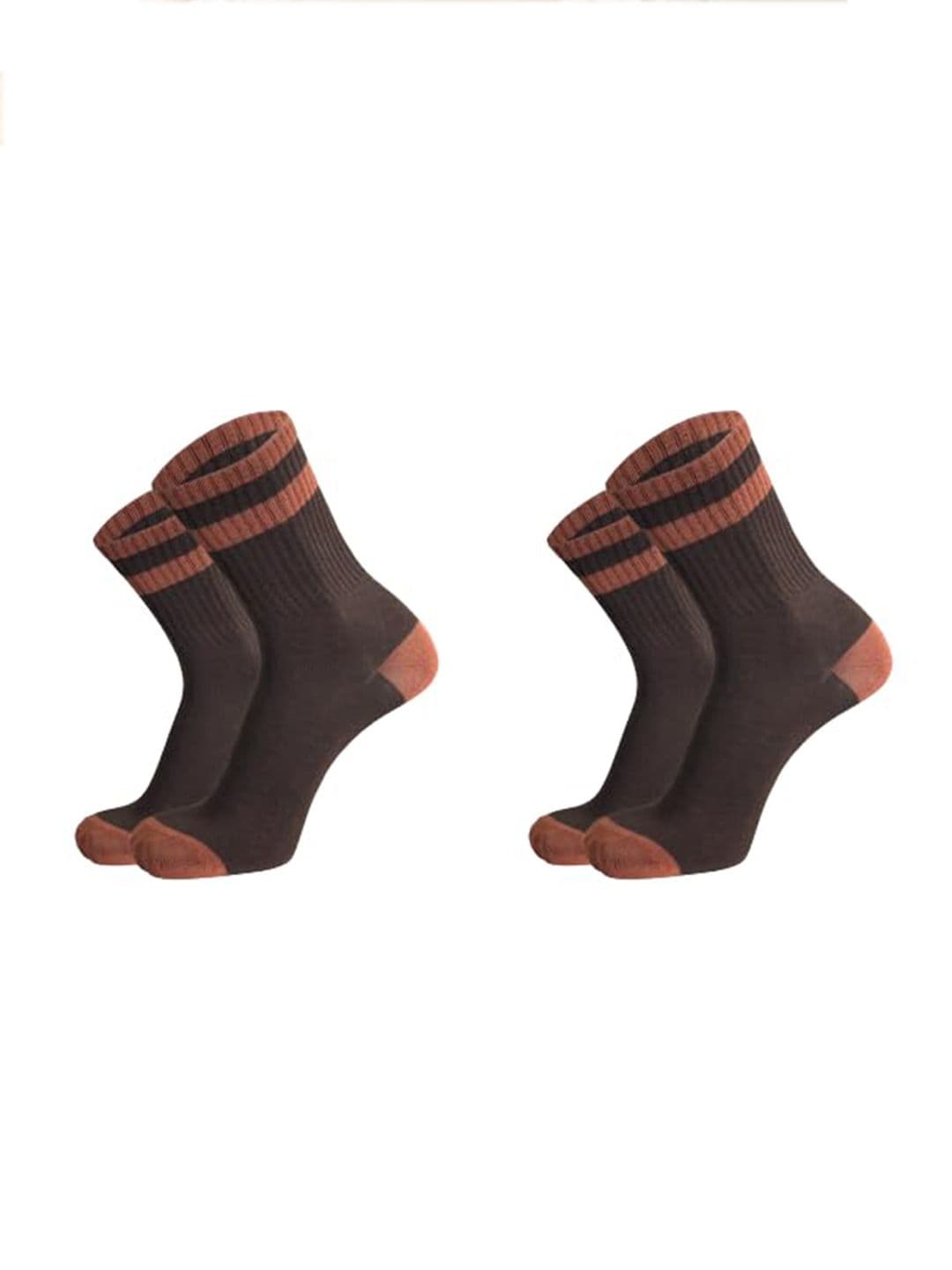 Sockscarving Men Pack of 2 Cotton Blend Striped Above Ankle Socks - view 1
