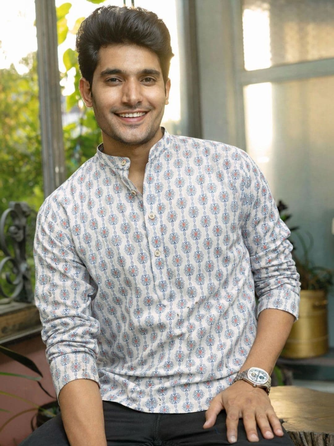 Rawayi Men Printed Kurta - view 1