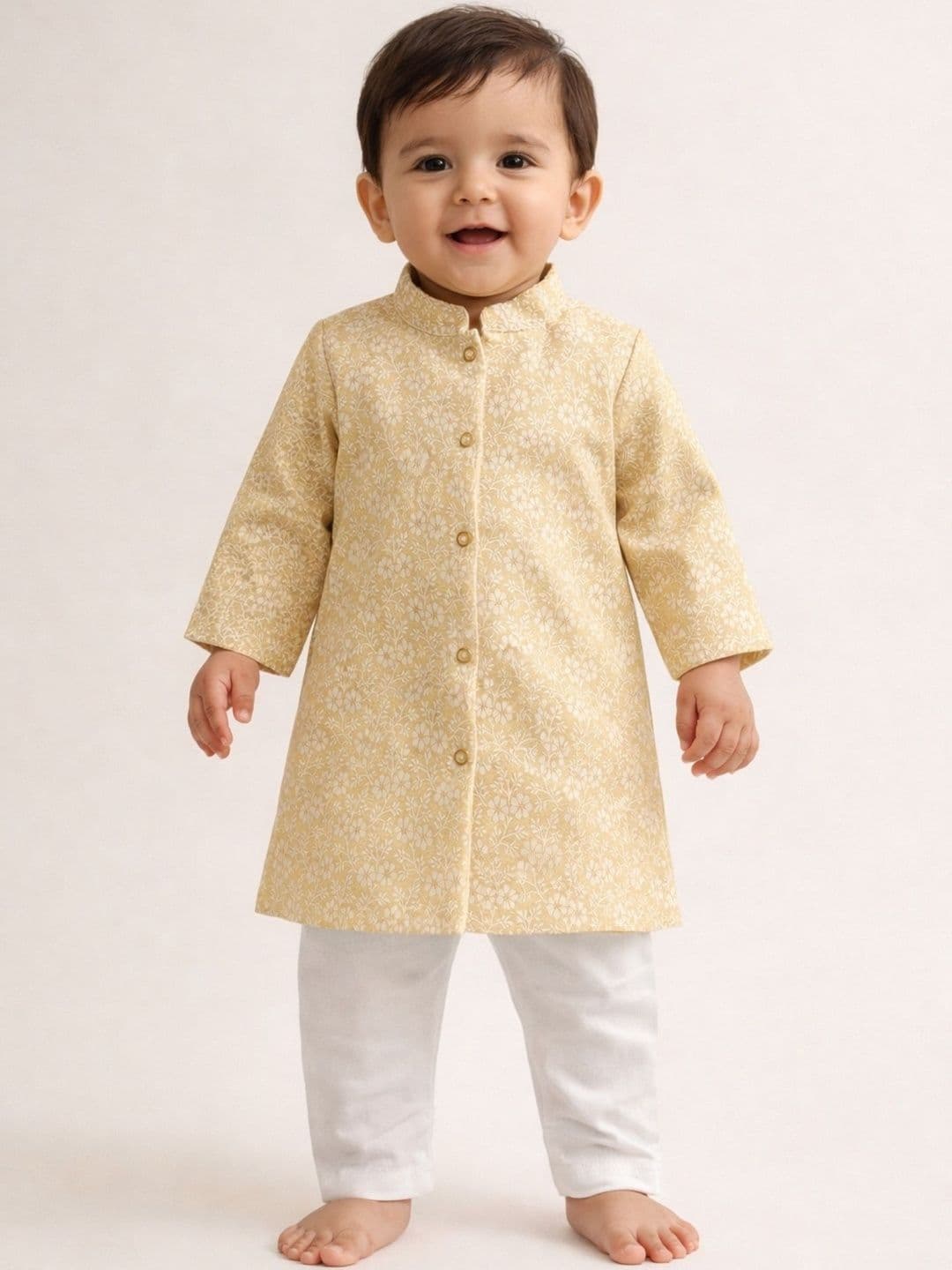 Sangria Boys Mandarin Collar Sherwani - view 1