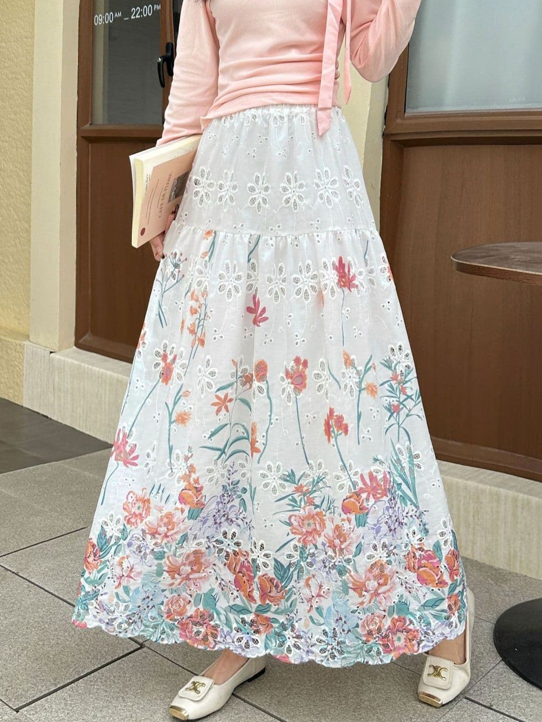 StyleCast x Revolte Women Floral Maxi Tiered Skirt - view 1