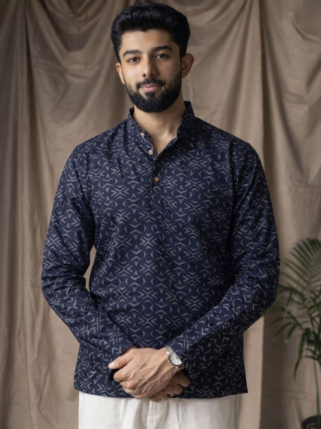 Rawayi Men Ethnic Motifs Thread Work Kurta - view 1