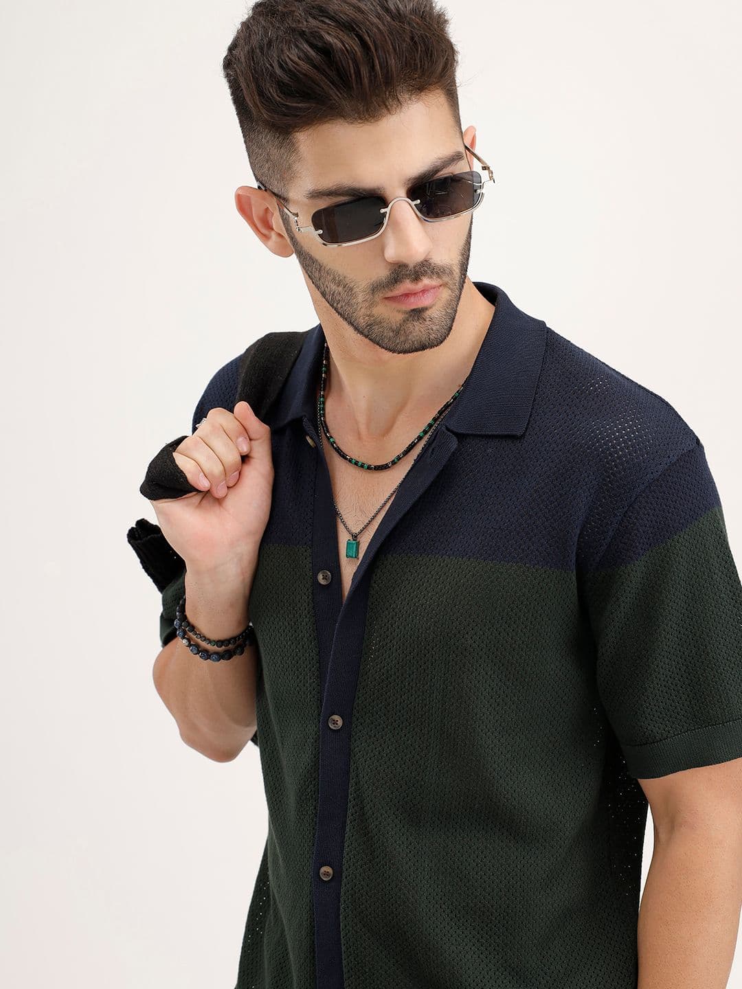 WROGN Self Design Pure Cotton Casual Shirt - view 1
