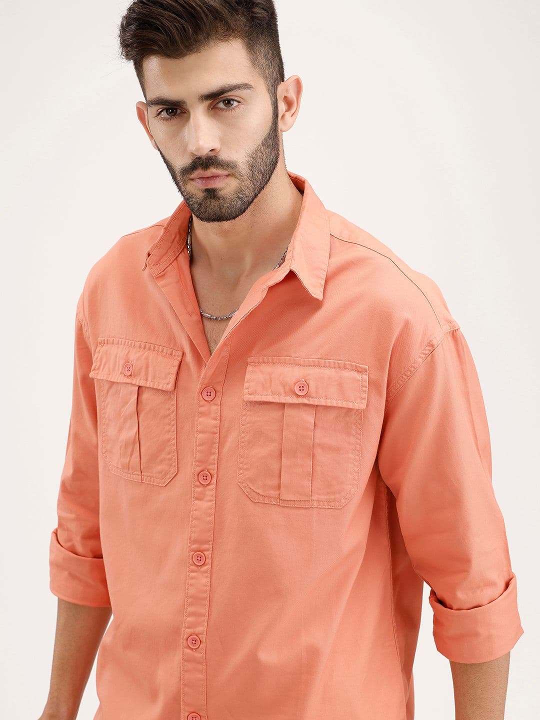 WROGN Oversized Pure Cotton Casual Shirt - view 1