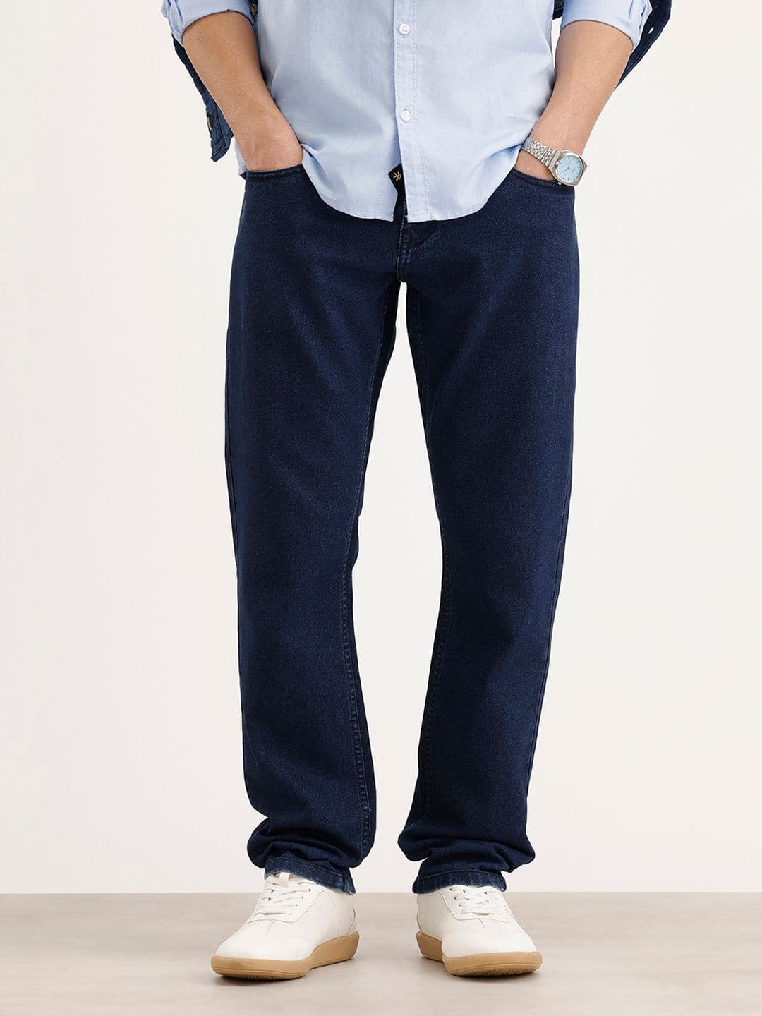 WROGN Men Relaxed Fit Light Fade Stretchable Jeans - view 1