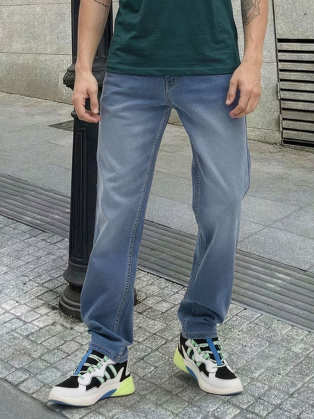 The Roadster Life Co. Men Regular Fit Faded Jeans - view 1