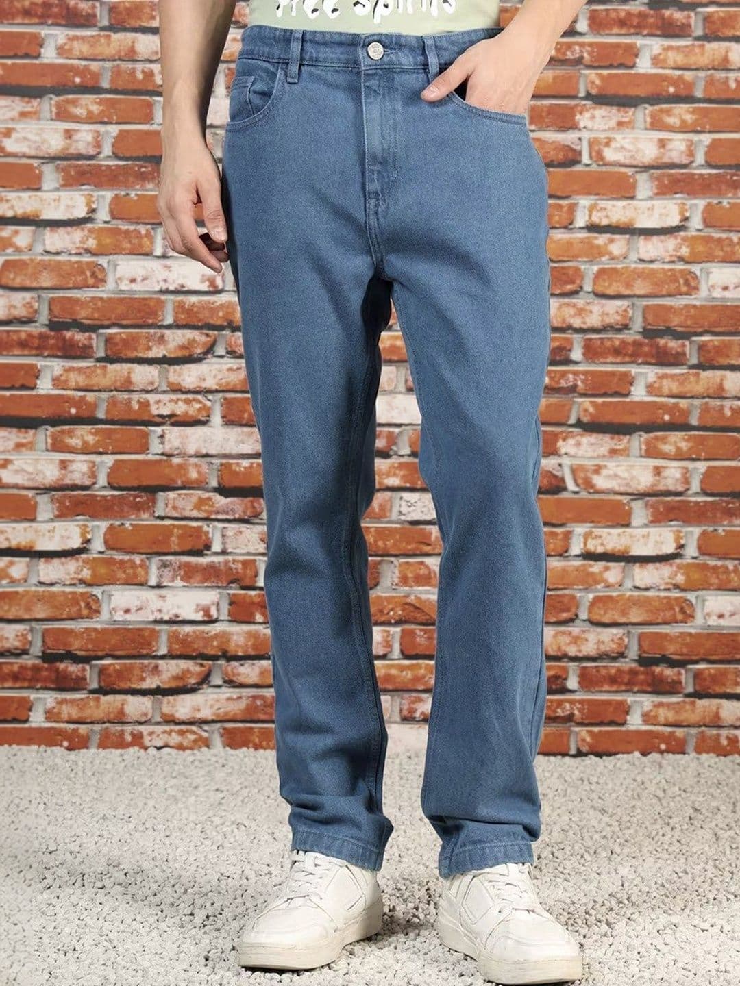 MASTERLY WEFT Men Super Straight Fit Mid-Rise Stretchable Jeans - view 1