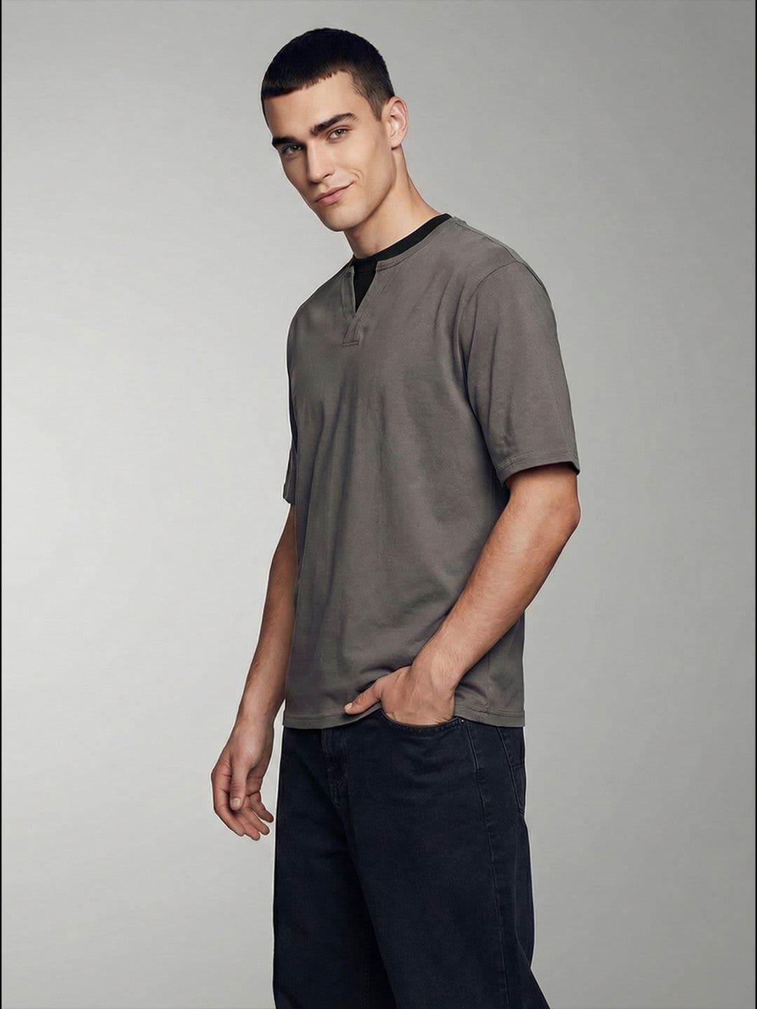 WROGN Oversized Fit Pure Cotton T-shirt - view 1