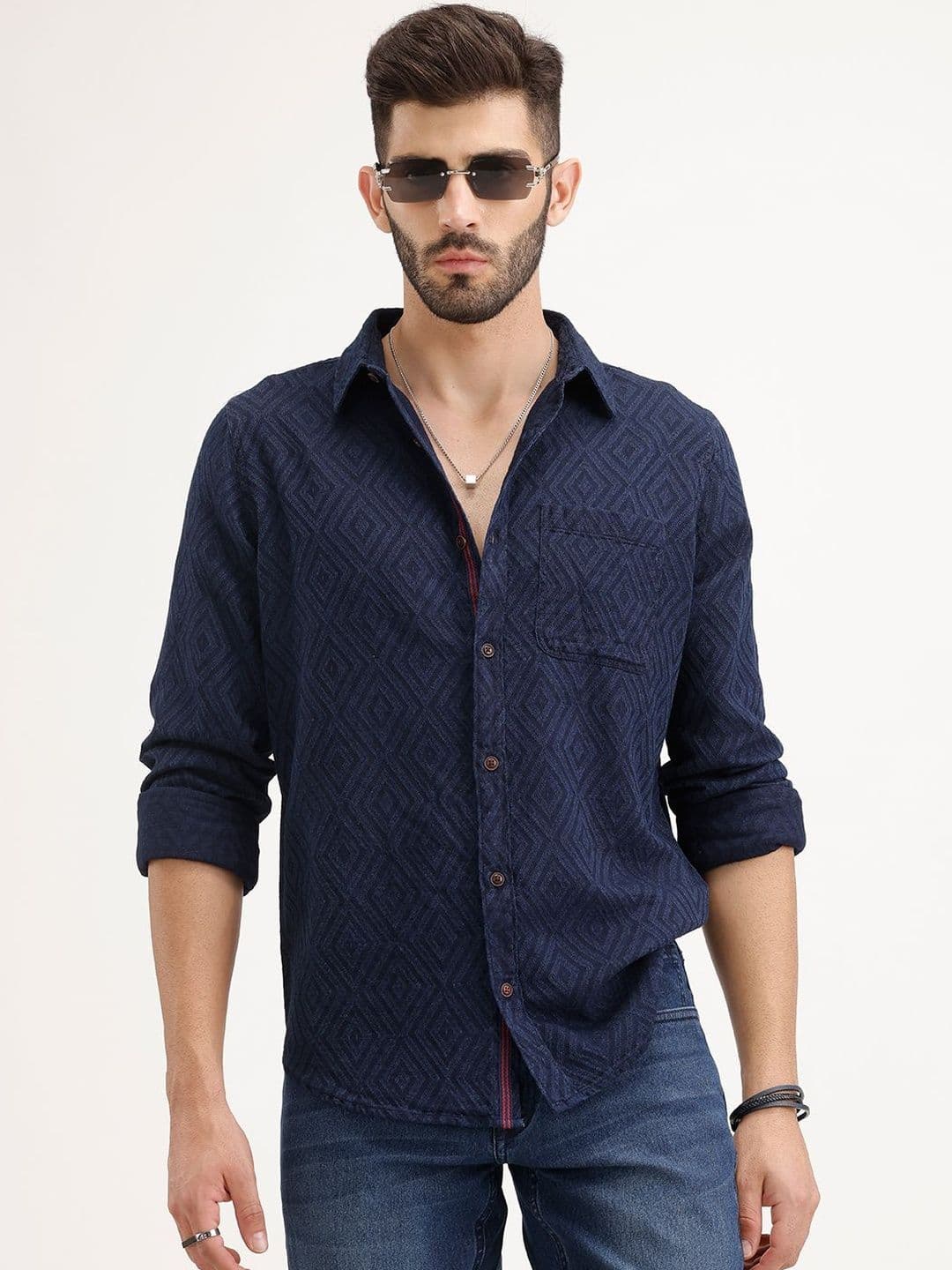 WROGN Men Slim Fit Casual Shirt - view 1