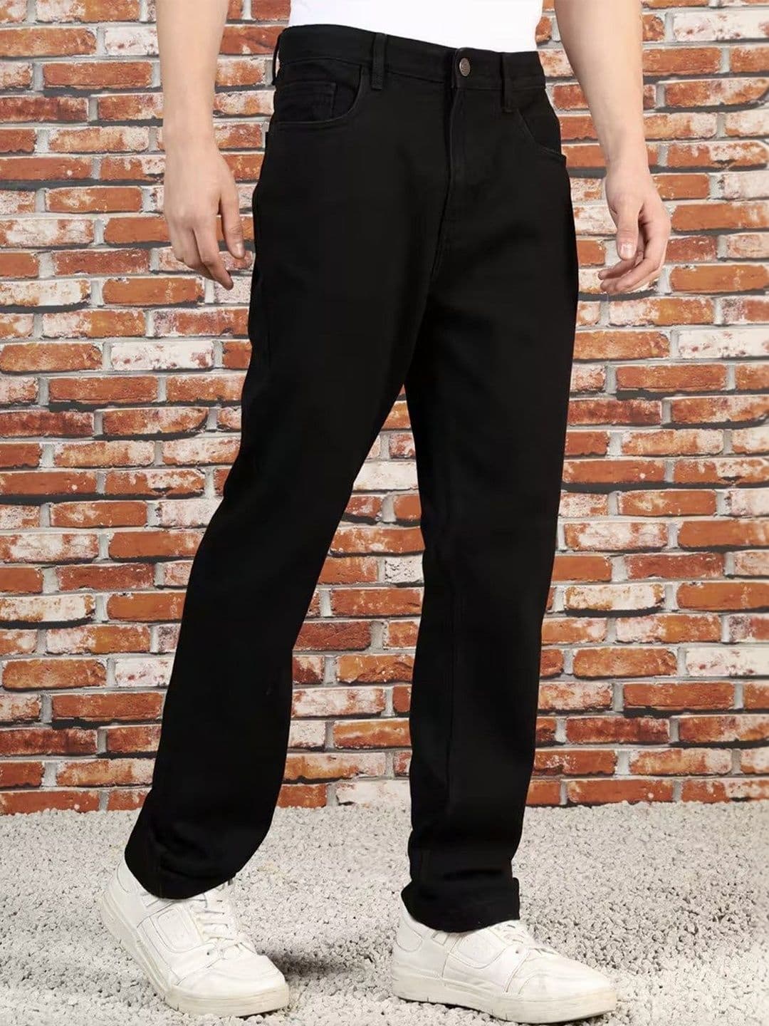 MASTERLY WEFT Men Super Straight Fit Mid-Rise Stretchable Jeans - view 1