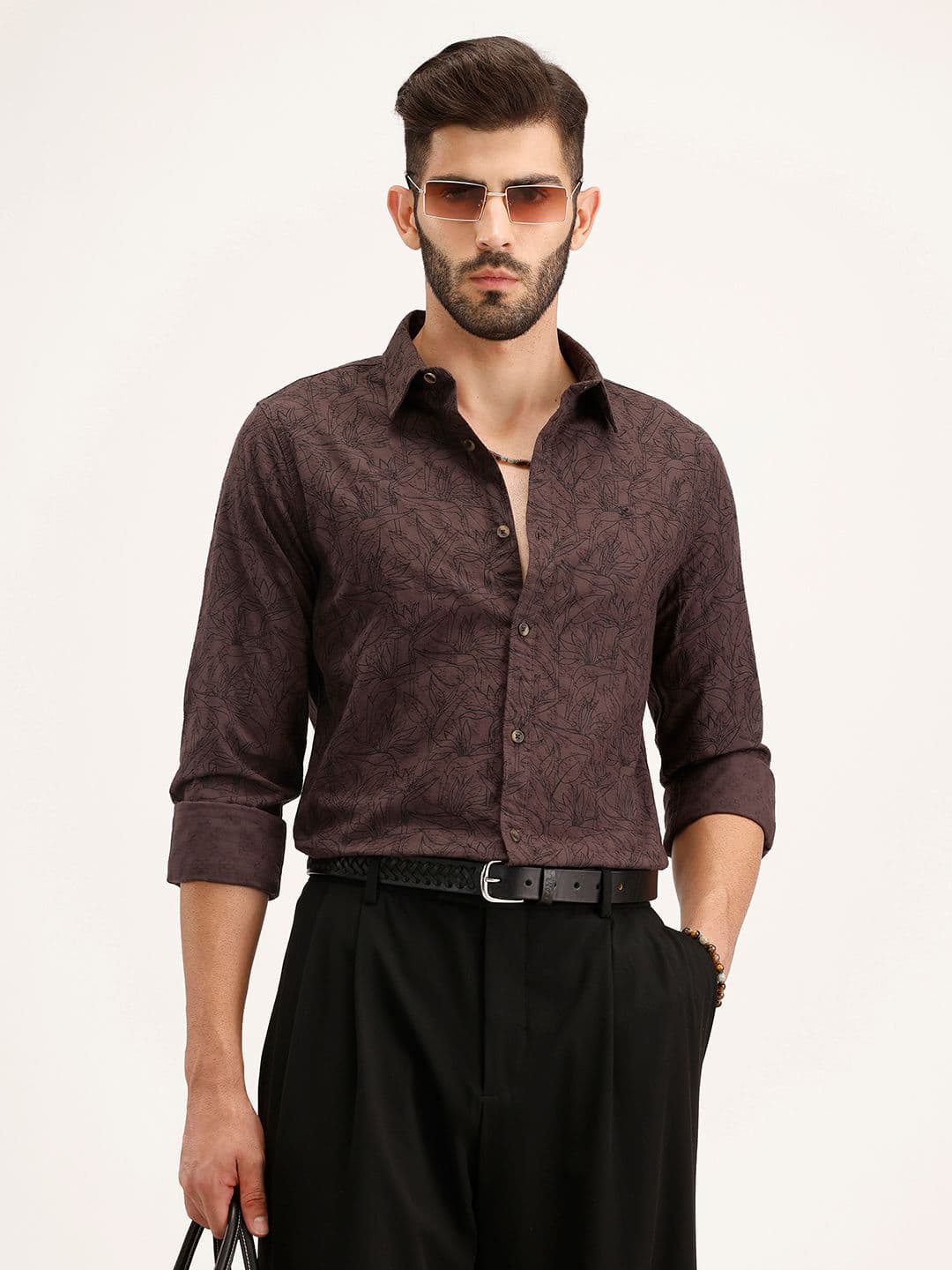 WROGN Floral Printed Pure Cotton Casual Shirt - view 1