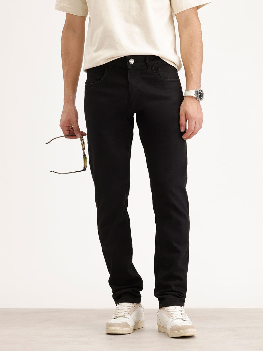 WROGN Men Slim Fit Stretchable Jeans - view 1