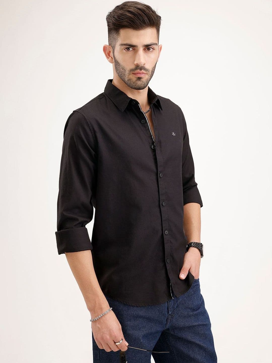 WROGN Men Slim Fit Casual Shirt - view 1
