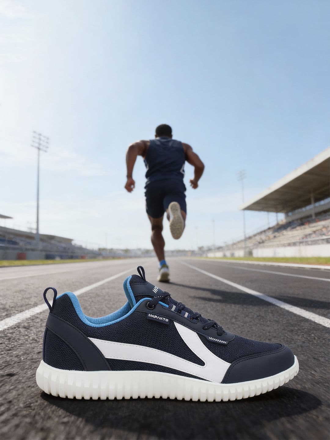 IMPAKTO Driftwave Men Running Shoes Breathable Athletic Trainers Padded Insole Anti Skid - view 1