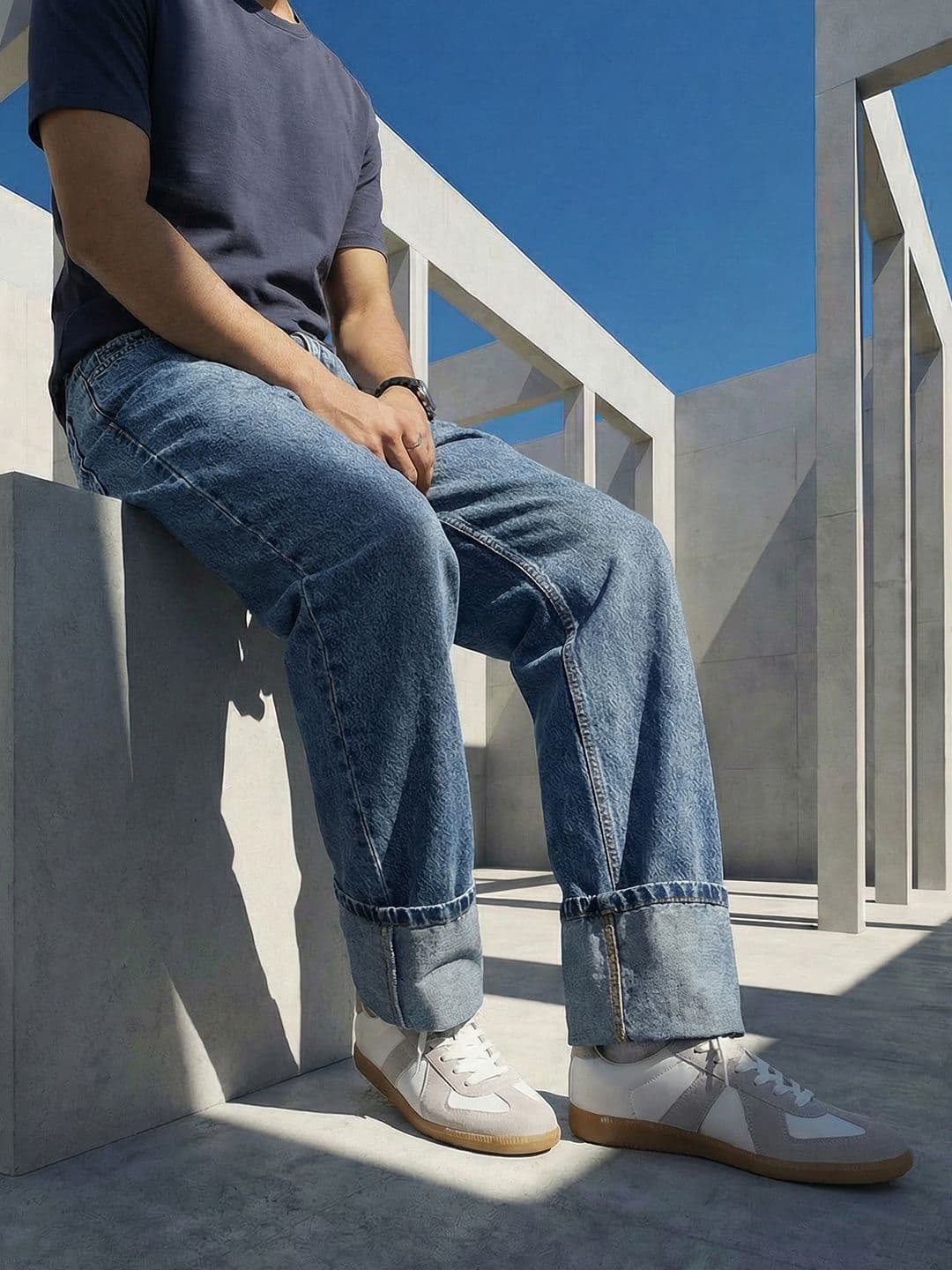 The Roadster Life Co. Men Cotton Straight Fit Mid-Rise Jeans - view 1