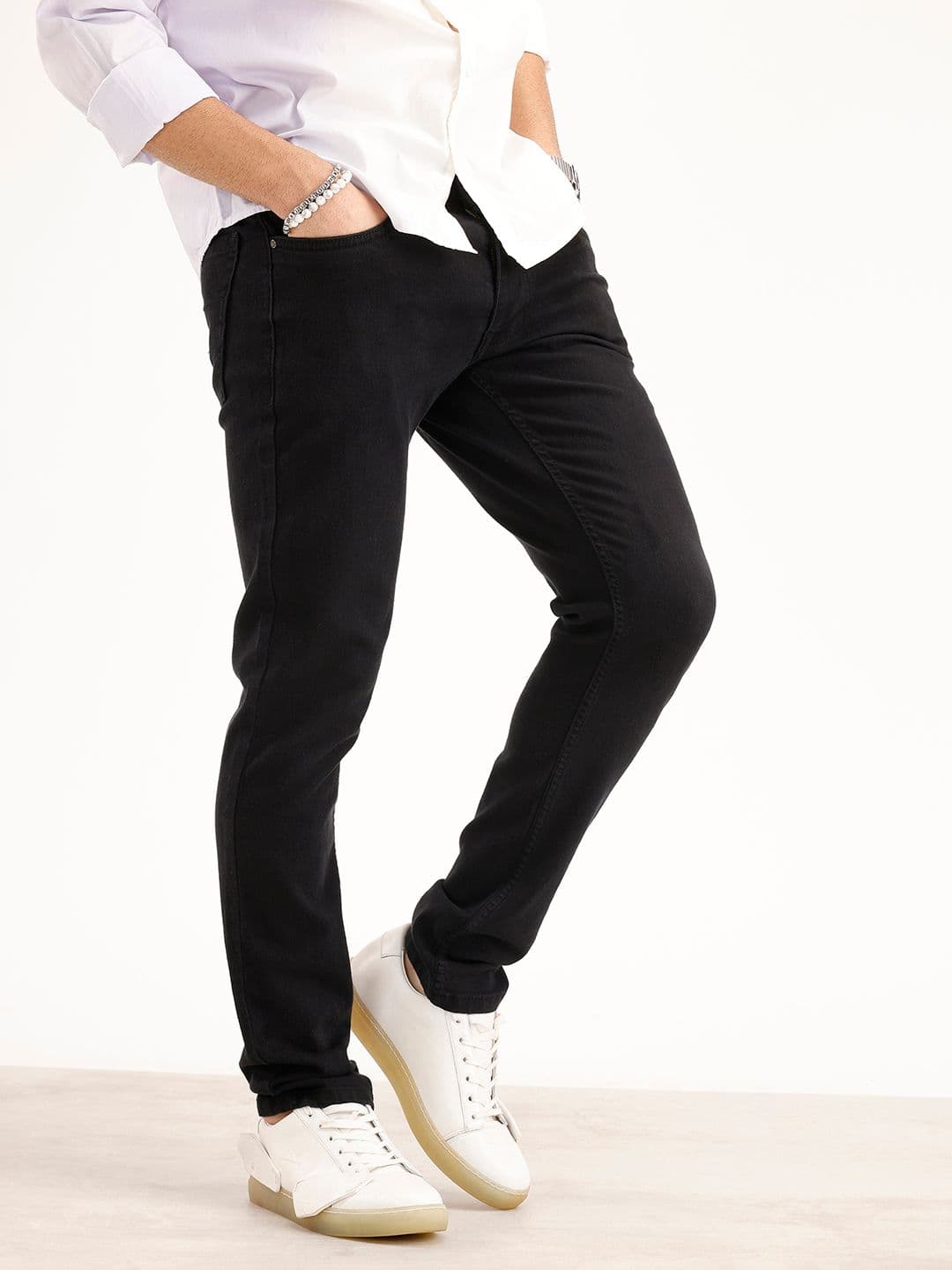WROGN Men Skinny Fit Stretchable Jeans - view 1