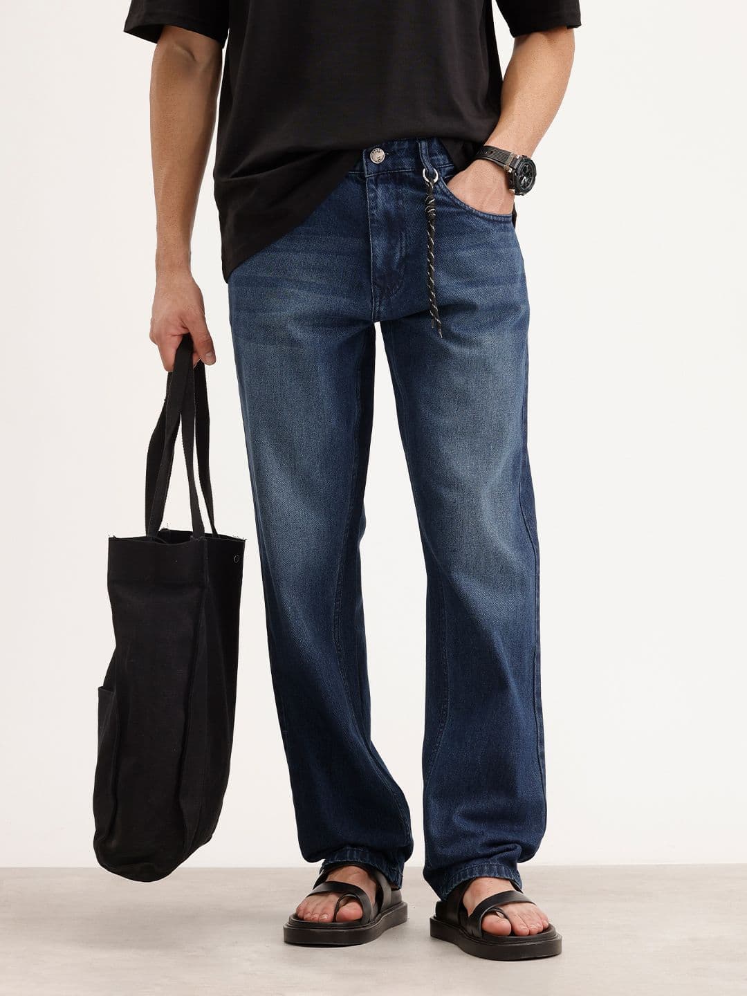 WROGN Men Pure Cotton Anti Fit Heavy Fade Jeans - view 1