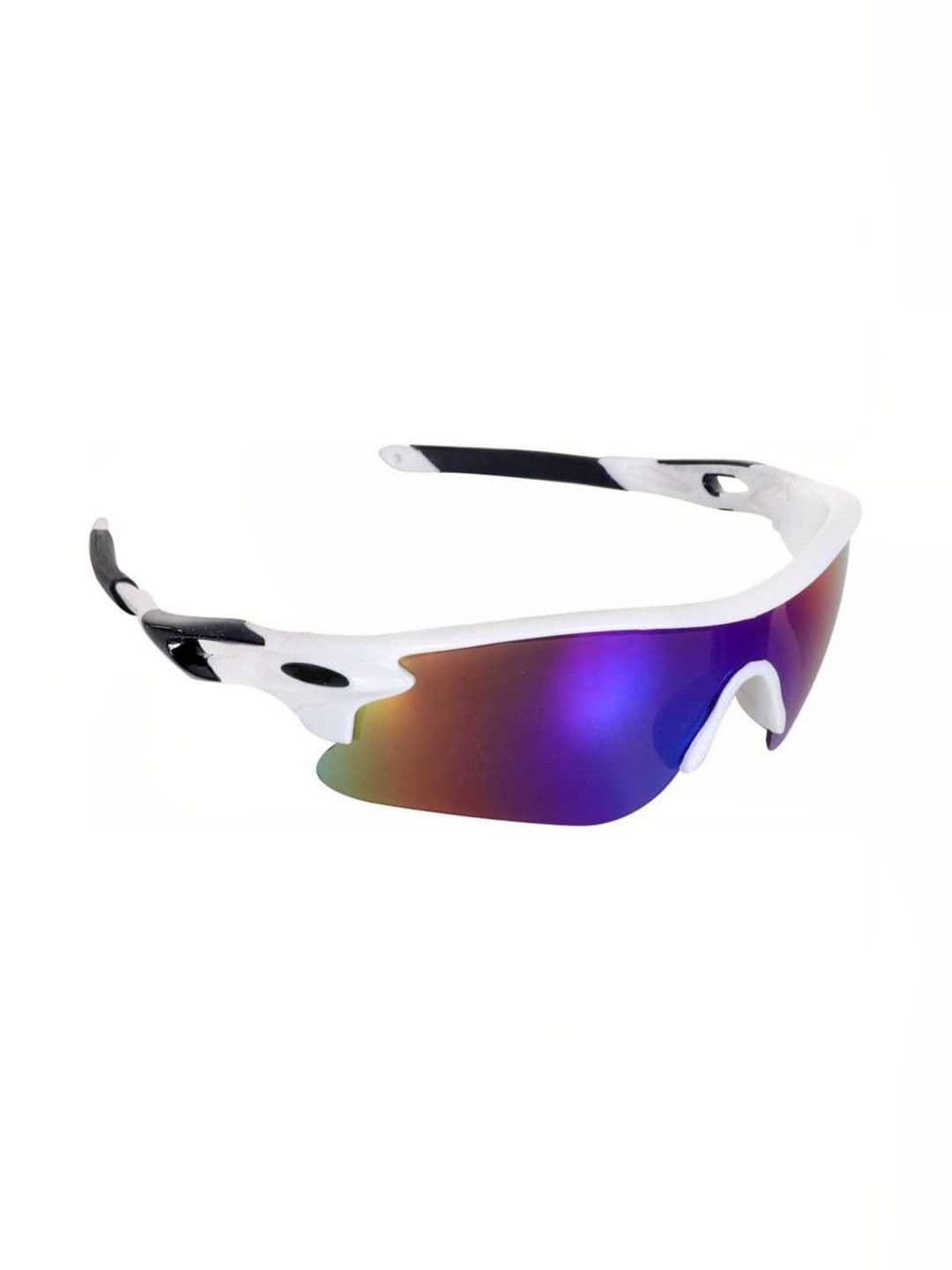 RICH CLUB Men Blue Lens & Black Sports Sunglasses with - view 1