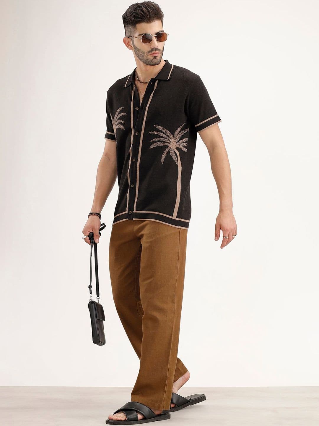 WROGN Men Slim Fit Printed Casual Shirt - view 1