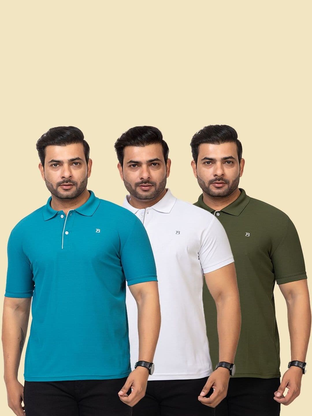GEE 5 Men Brand Logo Polo Collar T-shirt - view 1