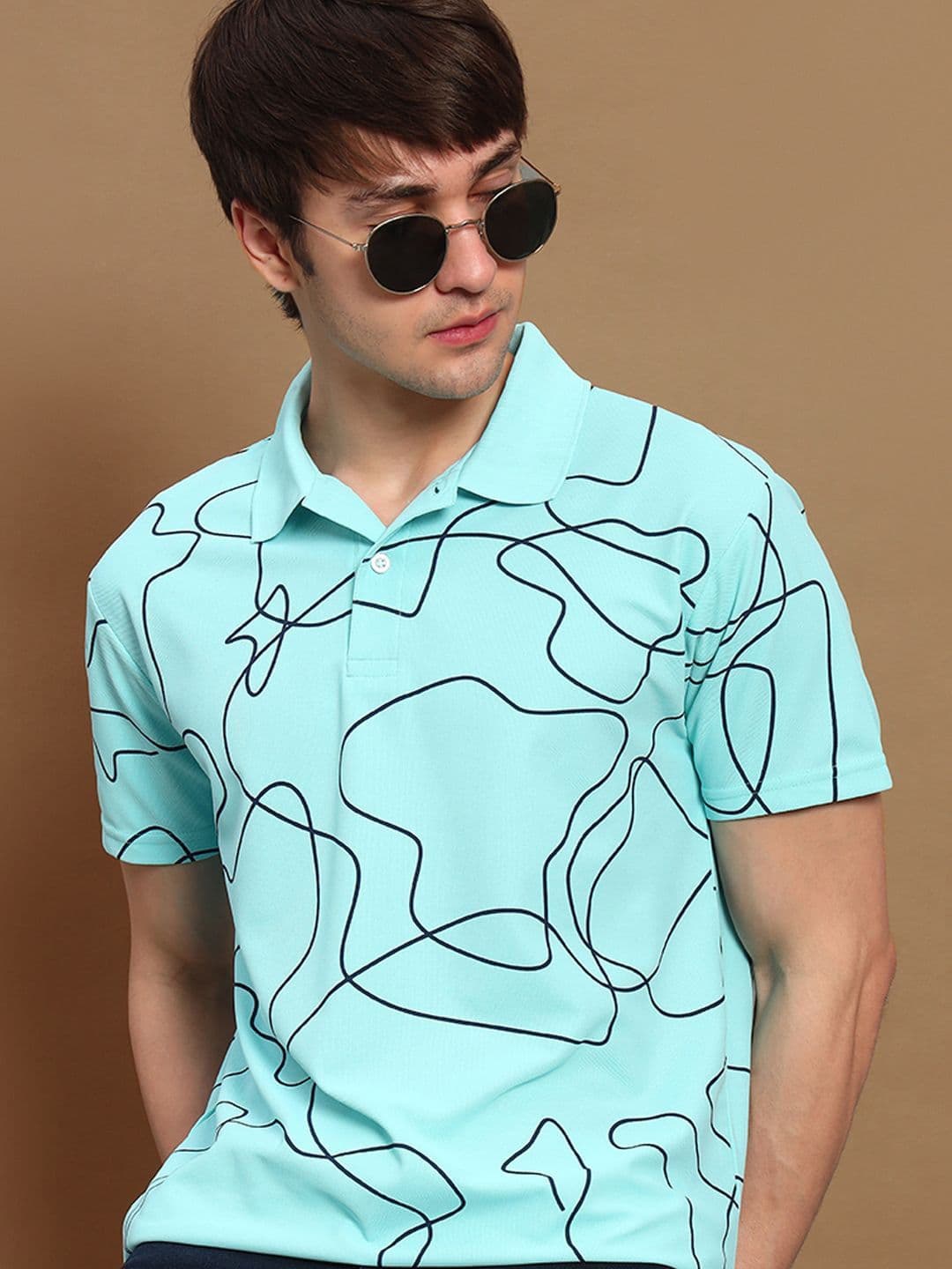 OPERATIVE Men Printed Polo Collar T-shirt - view 1