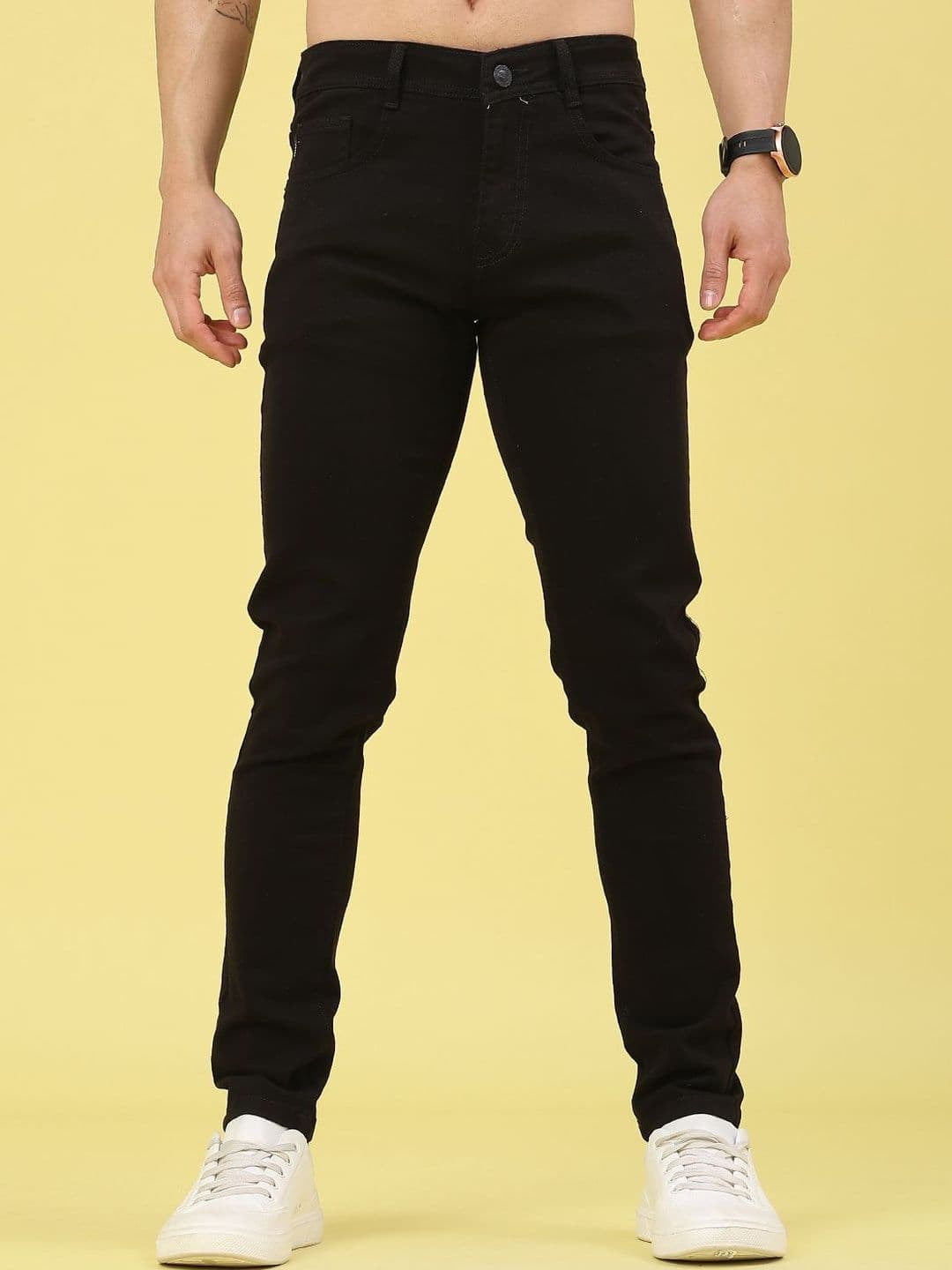 V-Mart Men Slim Fit Mid-Rise Stretchable Jeans - view 1