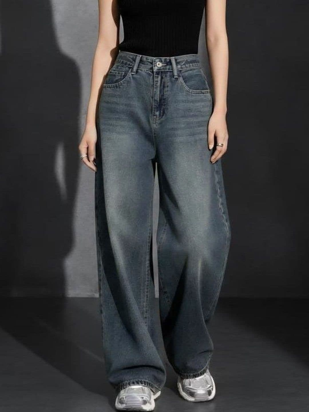 HUNTER & HAYES Women Wide Leg High-Rise Light Fade Non Stretchable Jeans - view 1