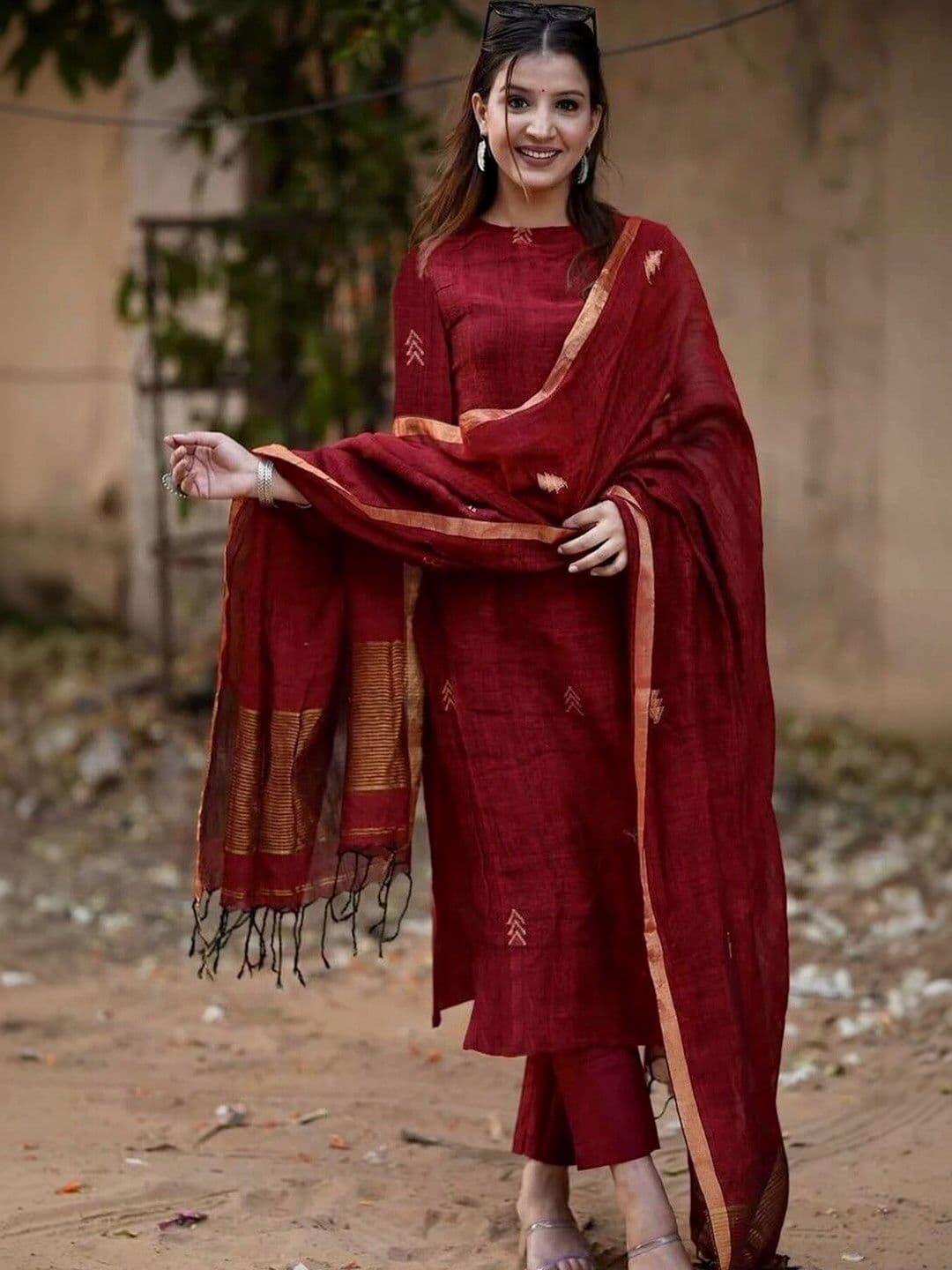 YAGNIK FASHION Women Regular Kurta with Trousers & With Dupatta - view 1