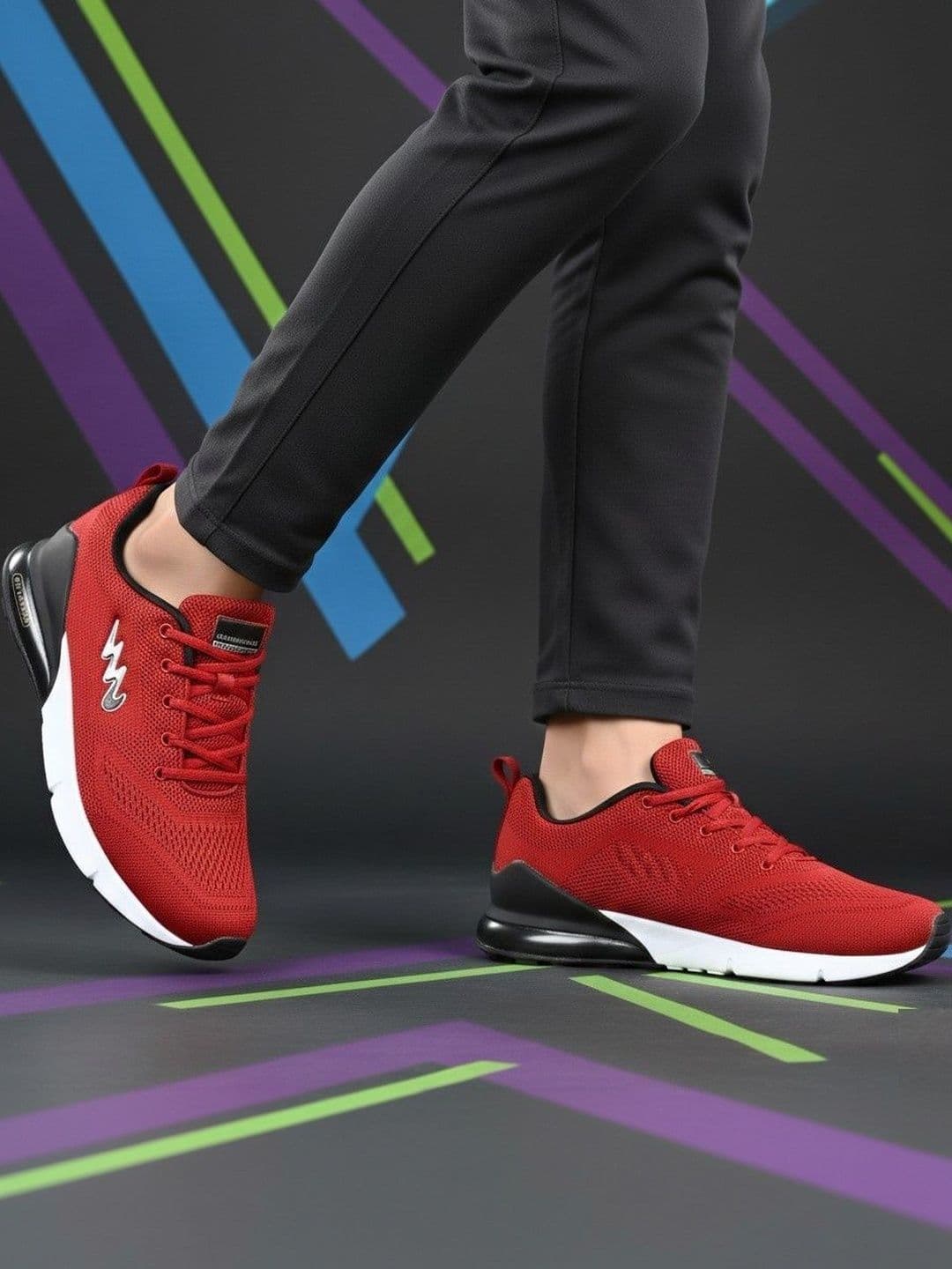 WILD LEOPARD Men Mesh Running Non-Marking Shoes - view 1