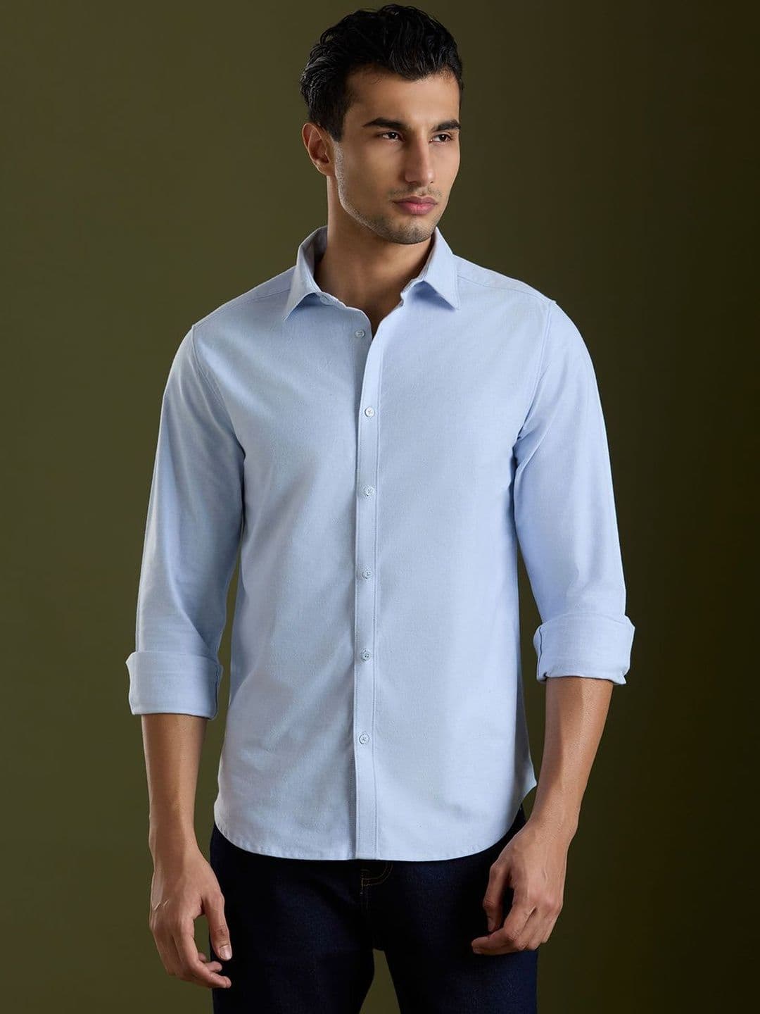 Mast & Harbour Mens Solid Regular Fit Casual Shirt - view 1