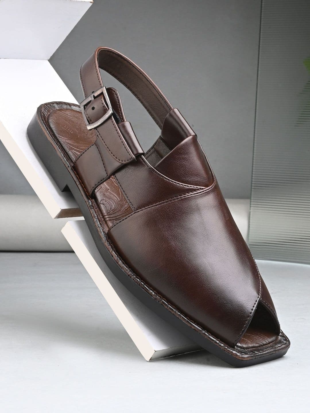 House of Pataudi Men Buckle Comfort Sandals - view 1