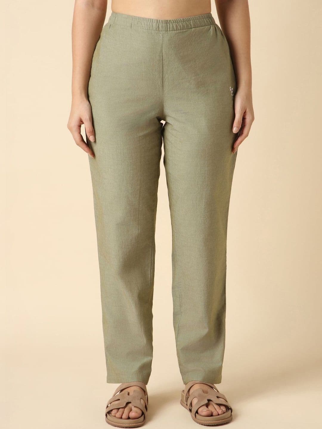 Van Heusen Women Relax Fit Chambray Cotton Lounge Pant - view 1