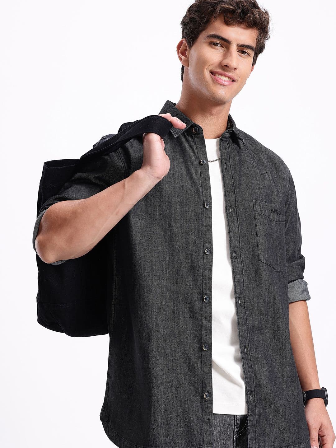 Aeropostale Pure Cotton Denim Casual Shirt - view 1