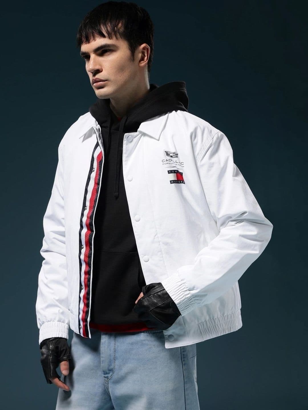 Tommy Hilfiger F1 Cadillac Logo Regular Fit Nylon Jacket - view 1