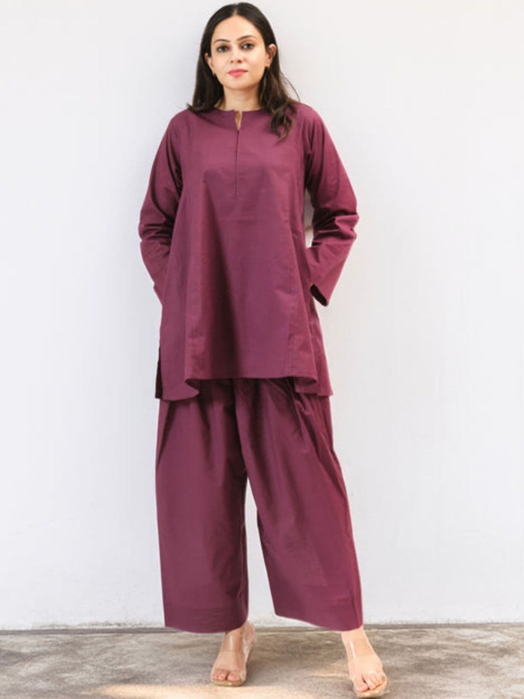 Royal Export Women Regular Chanderi Silk Kurta with Patiala - view 1