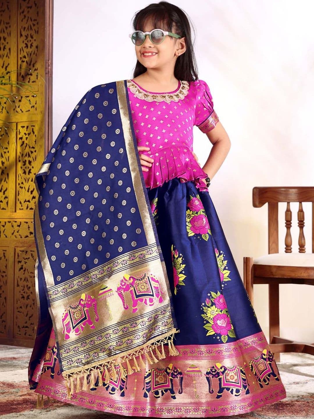 satyamfab Girls Ready to Wear Lehenga & Blouse With Dupatta - view 1