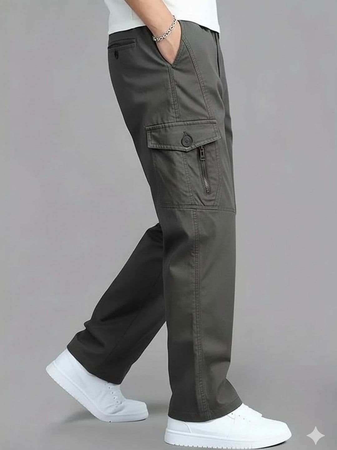 La Pajaro Men Relaxed Easy Wash Cargos Trousers - view 1