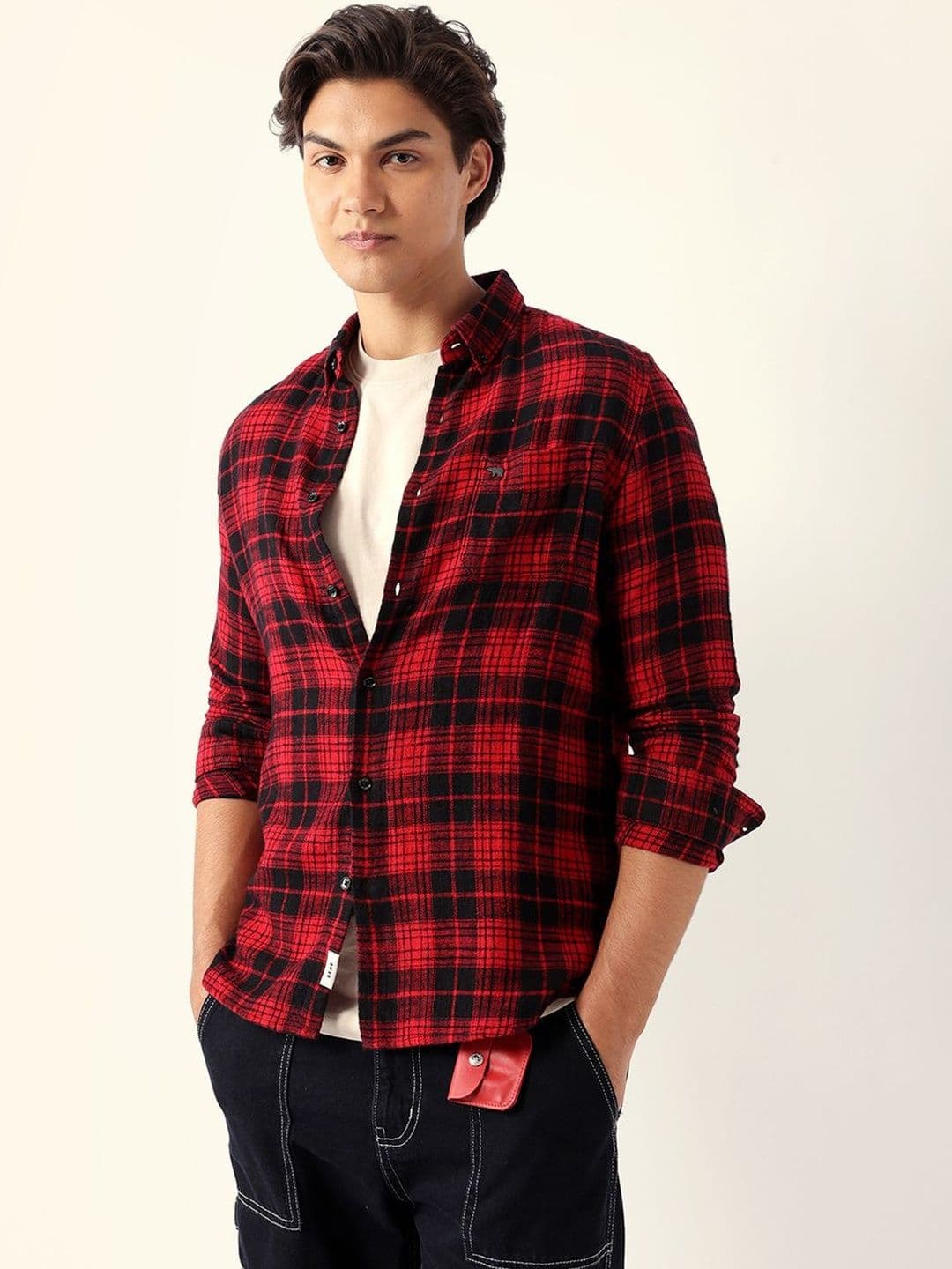 THE BEAR HOUSE Men Slim Fit Checked Casual Shirt - view 1