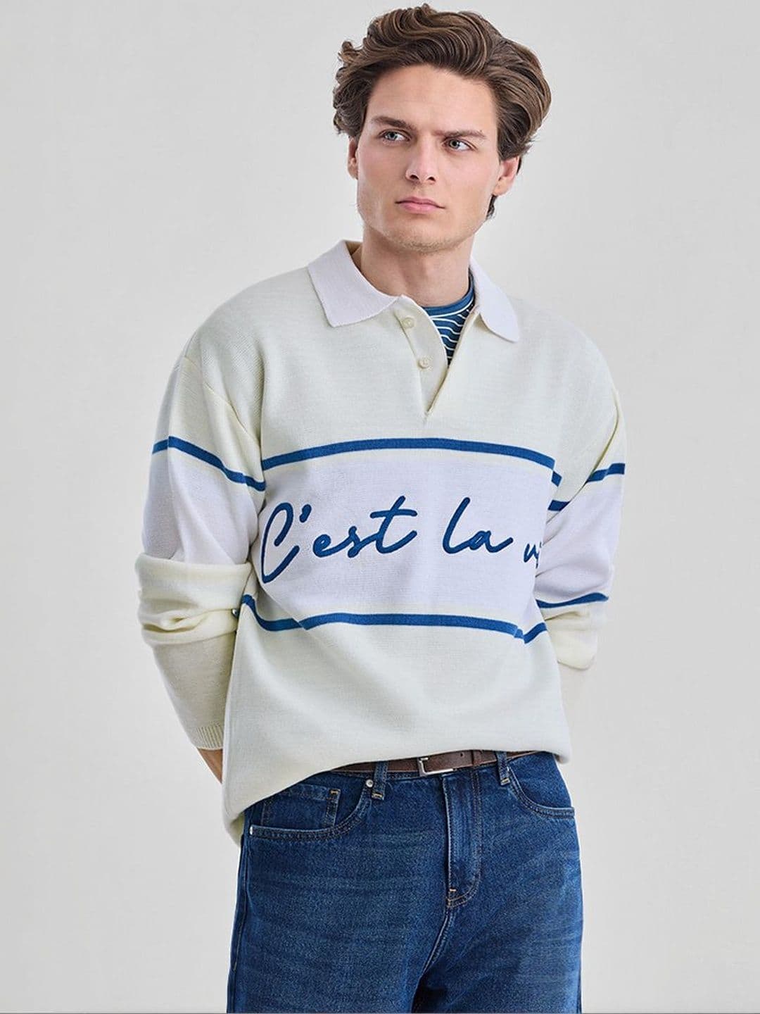 Snitch Men Typography Printed Pullover