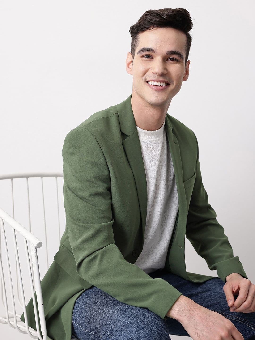 Mast & Harbour Notched Lapel Collar Single Breasted Blazer