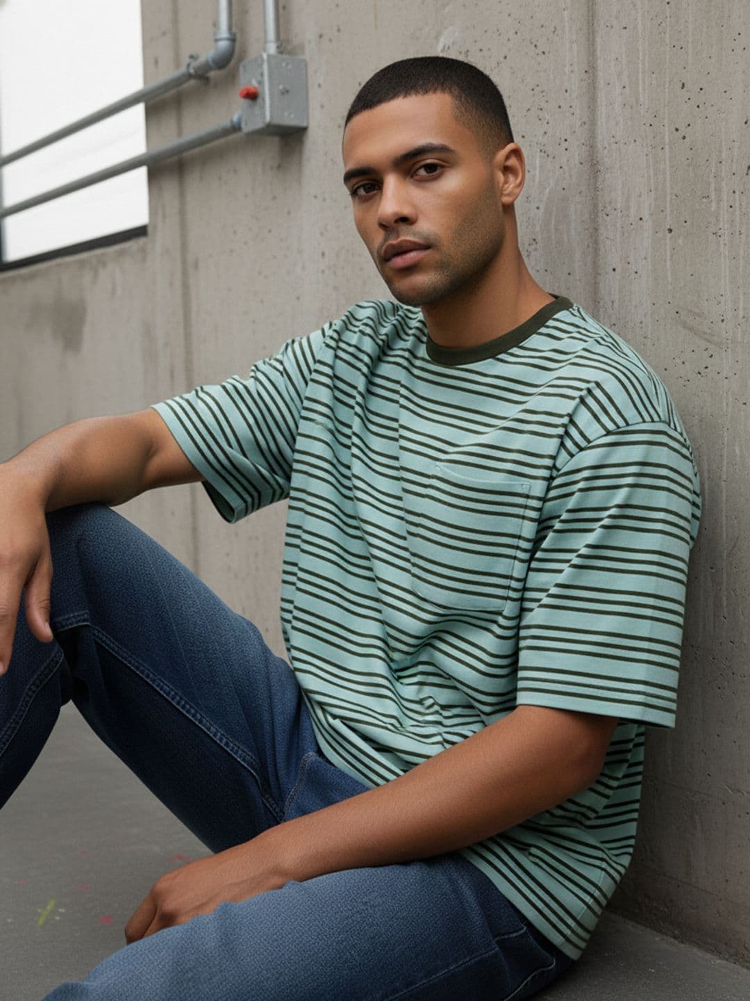 The Roadster Life Co. Striped Relaxed Fit T-shirt - view 1