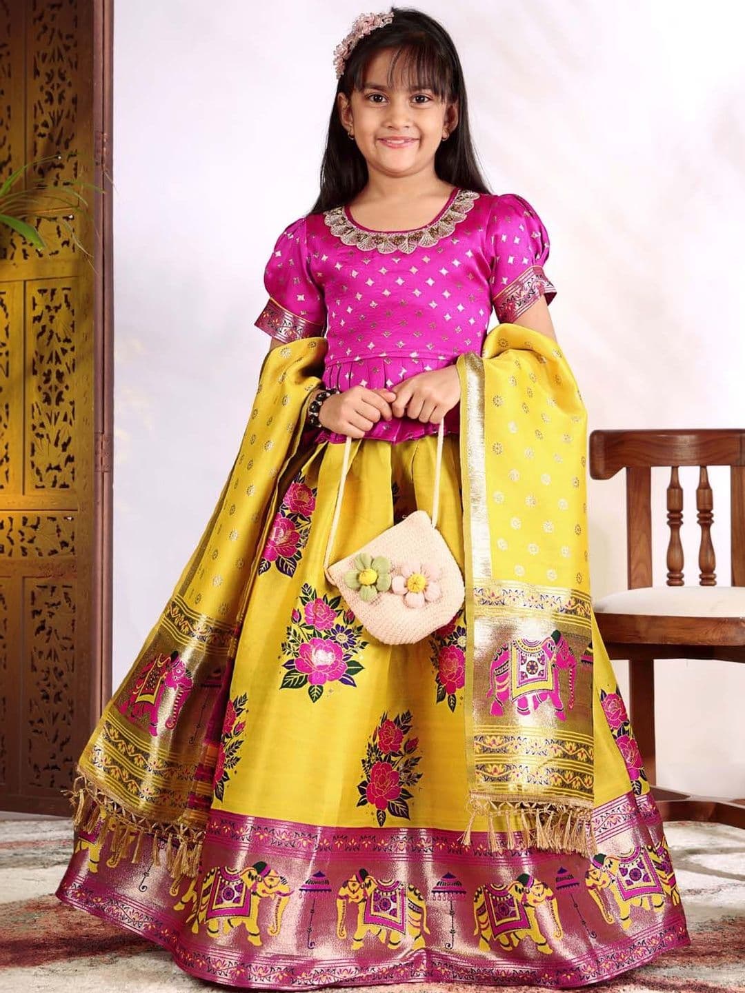 satyamfab Girls Ready to Wear Lehenga & Blouse With Dupatta - view 1